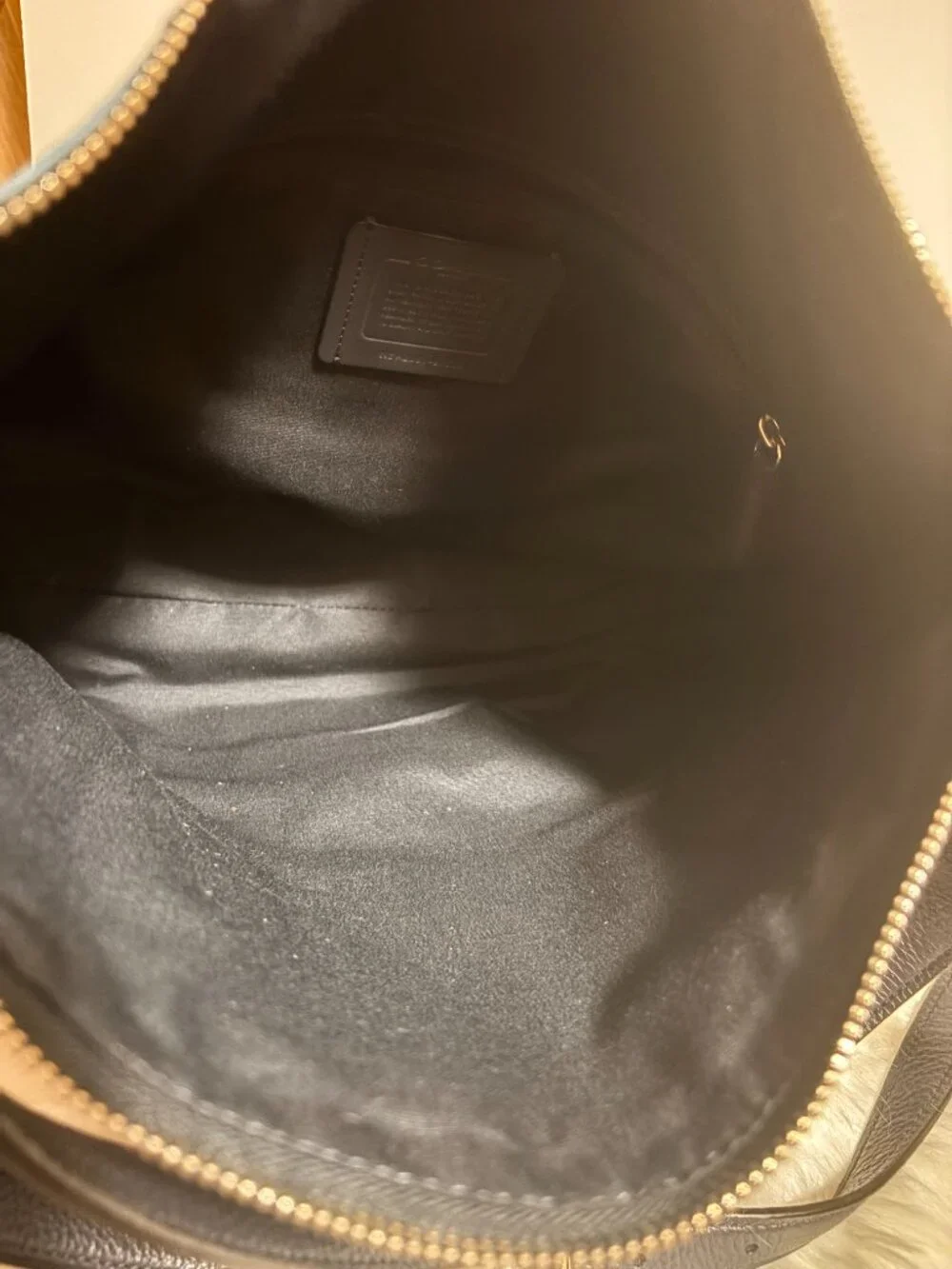 Coach Hallie Denim Pebbled Leather Convertible Shoulder Crossbody Bag Blue